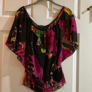 XXI floral print blouse size S